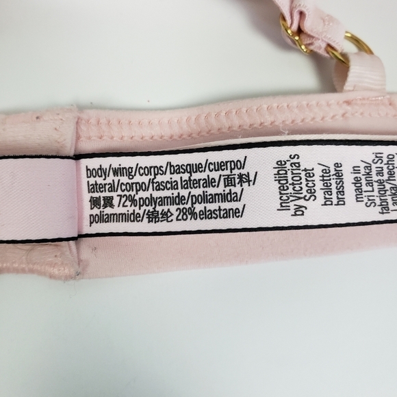 VICTORIA'S SECRET Bralette Blush Pink Lace Trim Ultra Soft Sz M - Picture 5 of 6